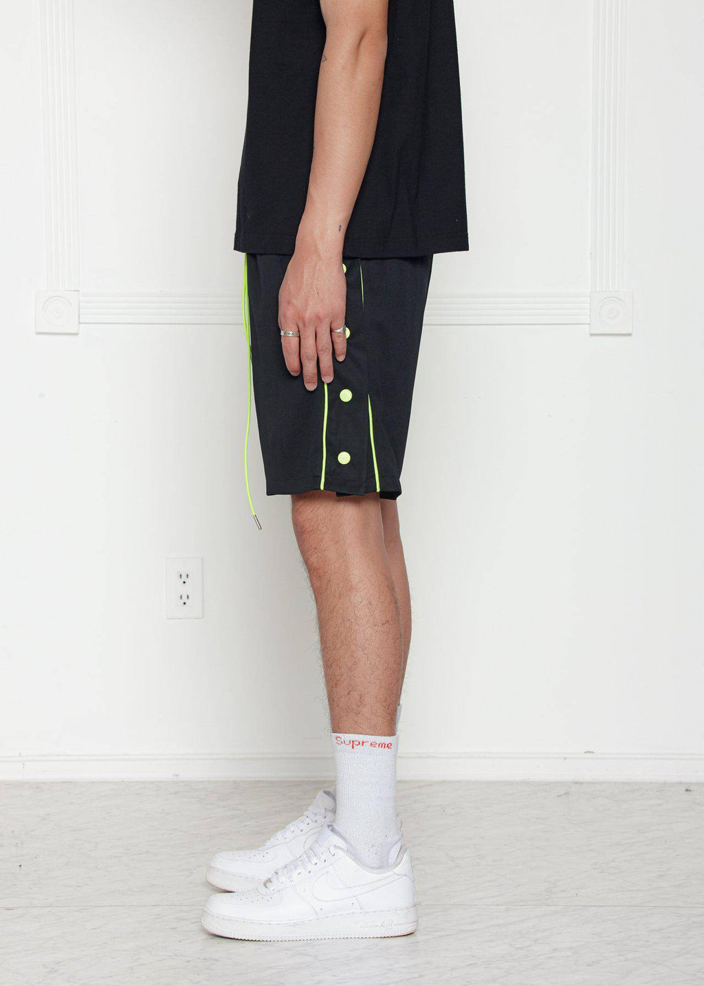 Men's Snap Button Gym Shorts