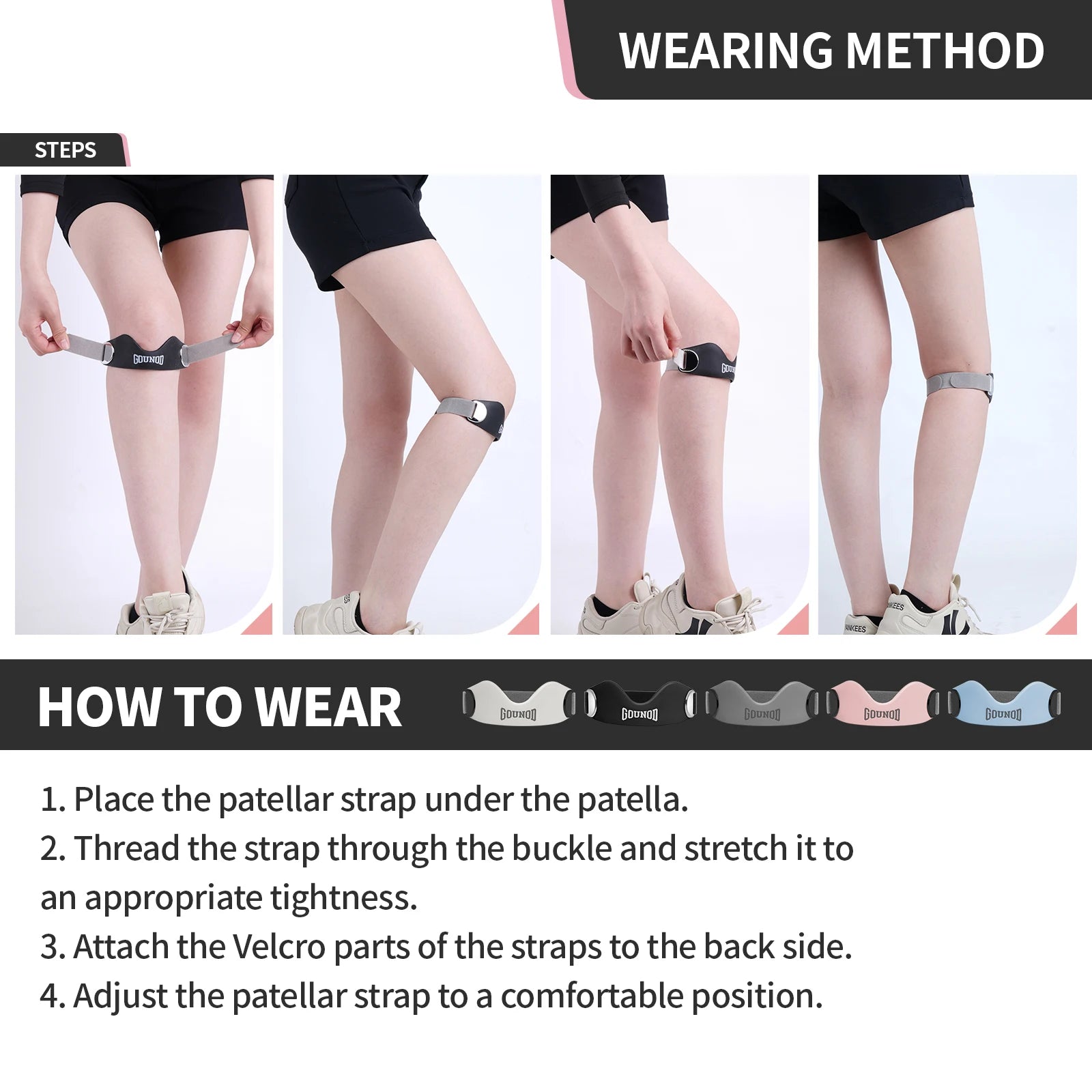 Tendon Support Strap for Knee Pain Relief Non-slip