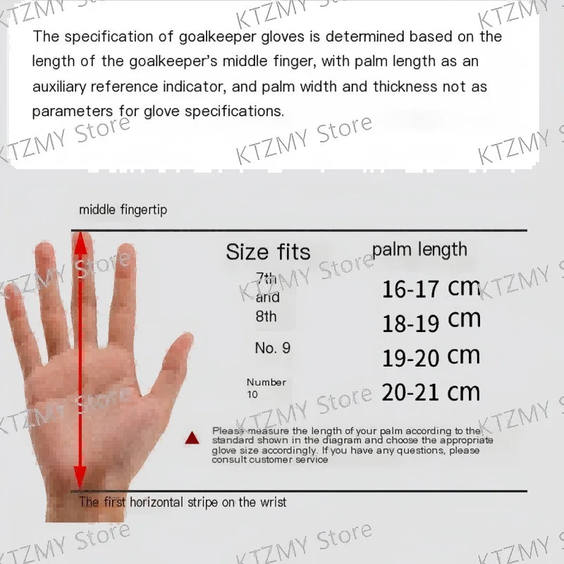 Professional Football Soccer Goalkeeper Gloves for Adults And Teenagers