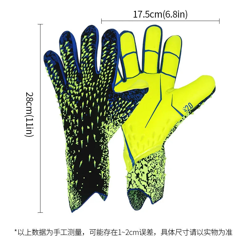 Professional Football Soccer Goalkeeper Gloves for Adults And Teenagers Thickened Protection Handwear for Goalie
