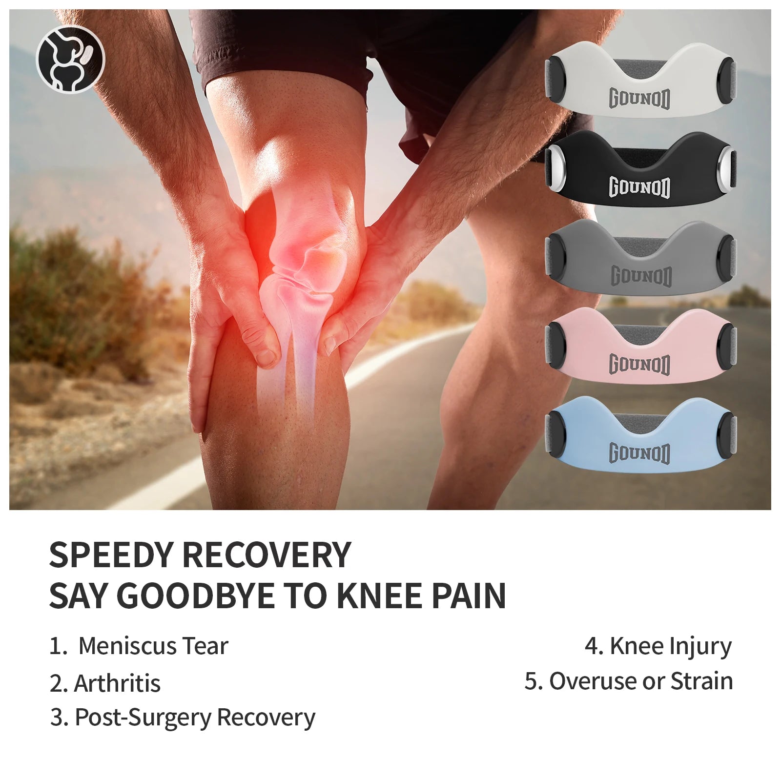 Tendon Support Strap for Knee Pain Relief Non-slip