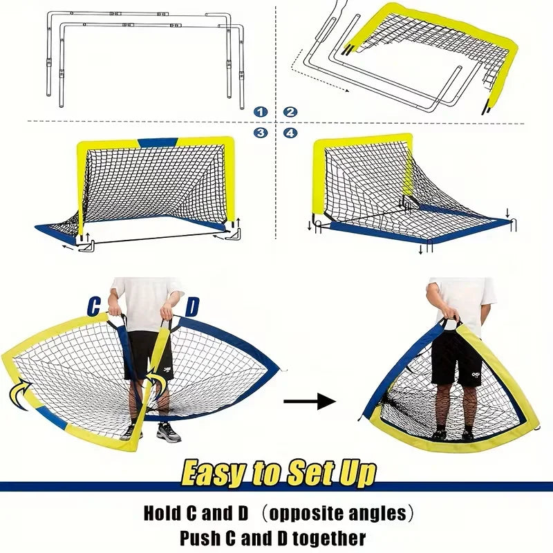 4'x 3' Portable  Soccer Goals