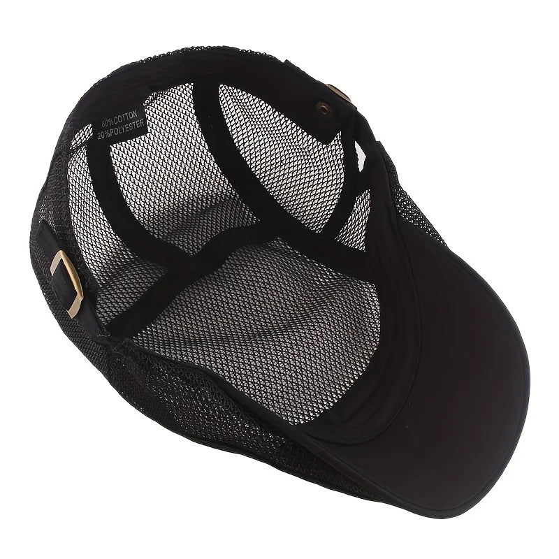 Outdoor Sun Hats Breathable Mesh Newsboy Cap