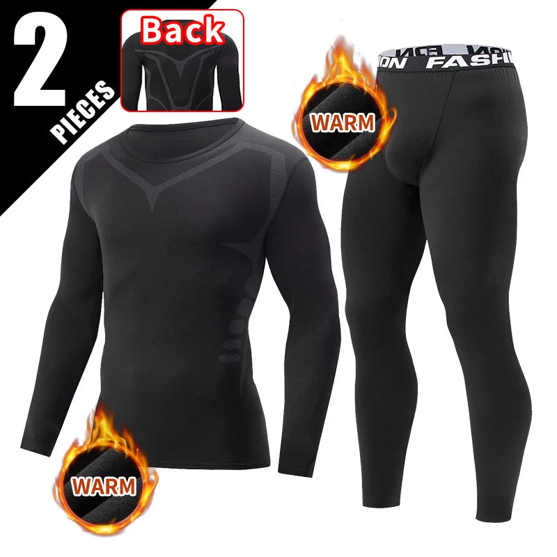 2-pcs Men's Fashionable Warm Sports Suit Plus Size