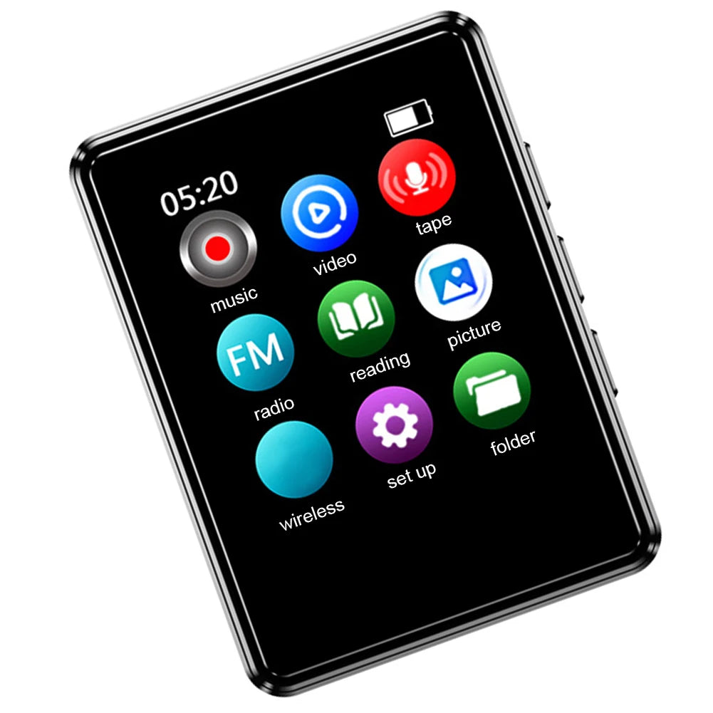 MP3/MP4 Digital Audio Player Bluetooth Touchscreen E-Book Voice Recorder