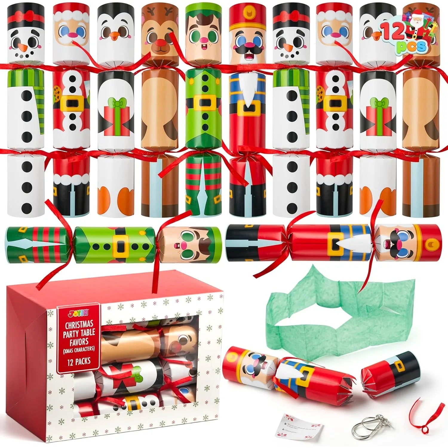 Non-Snap Party Table Favors Christmas Characters