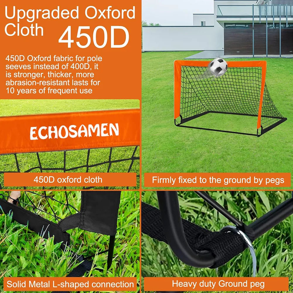 1/2pcs Kids Soccer Goals for Backyard