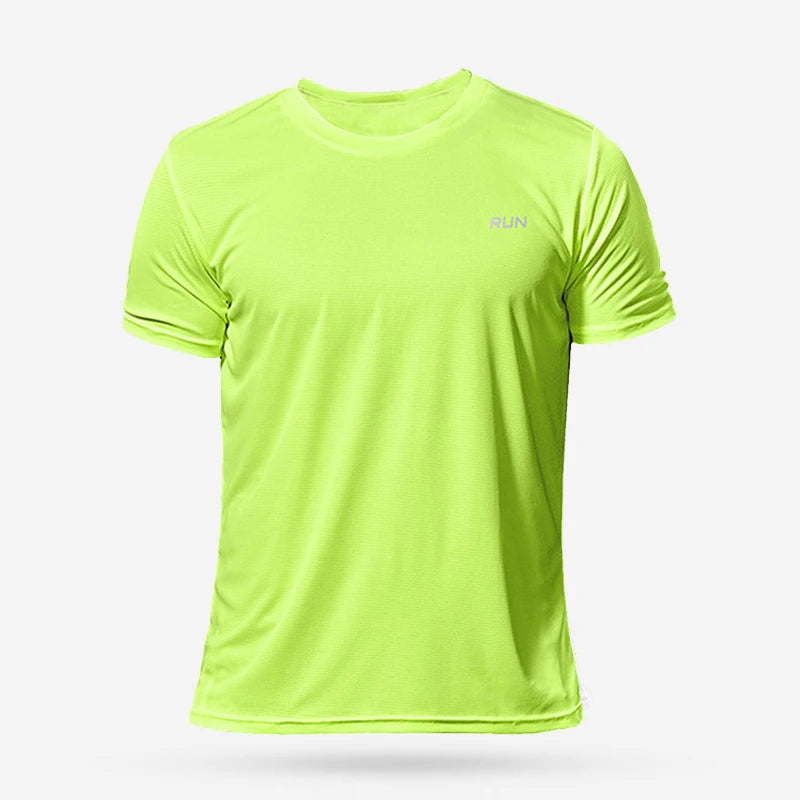 Summer Men's Quick Dry Running Bodybuilding Shirts Oversized