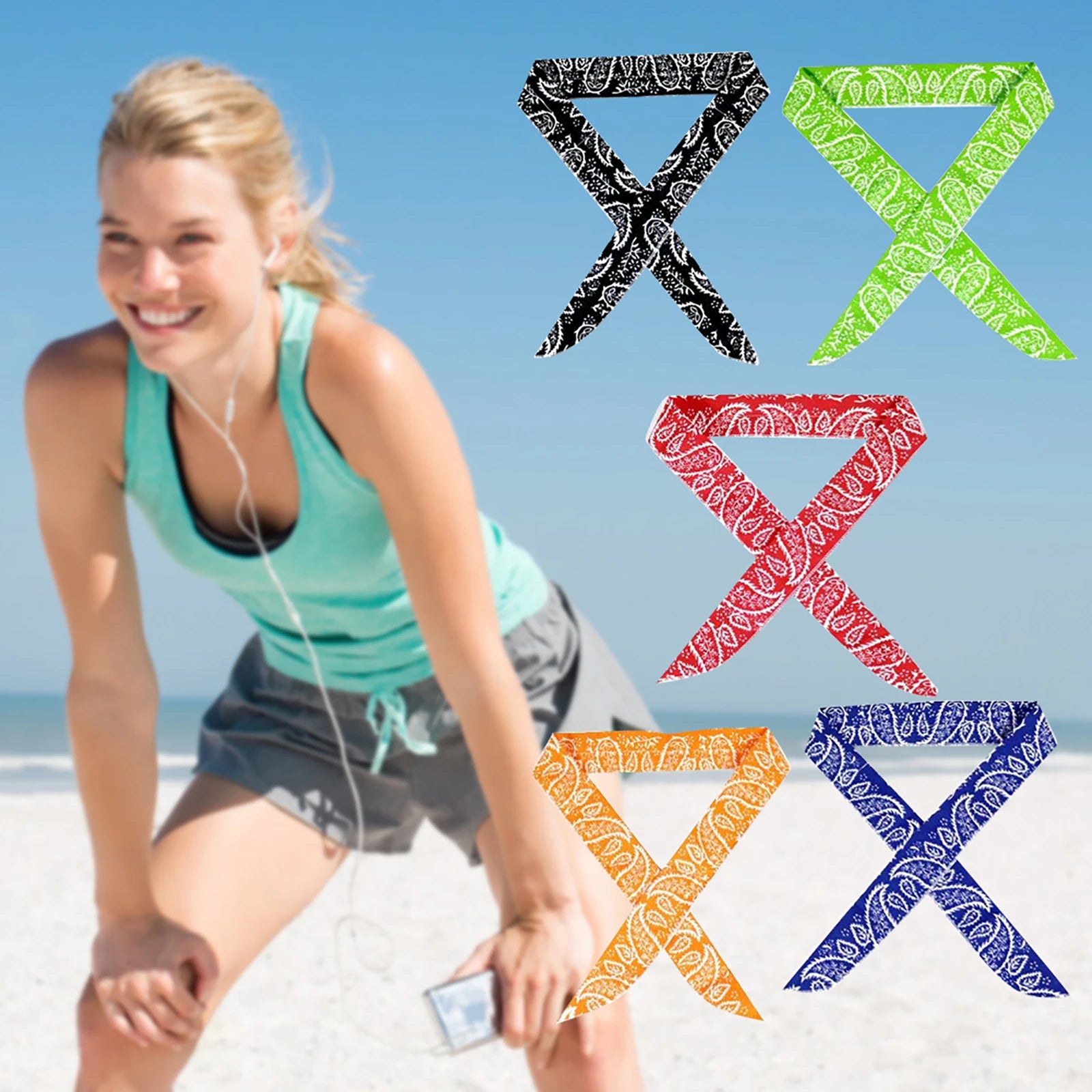 Cooling Bandana Reusable Ice for Active People