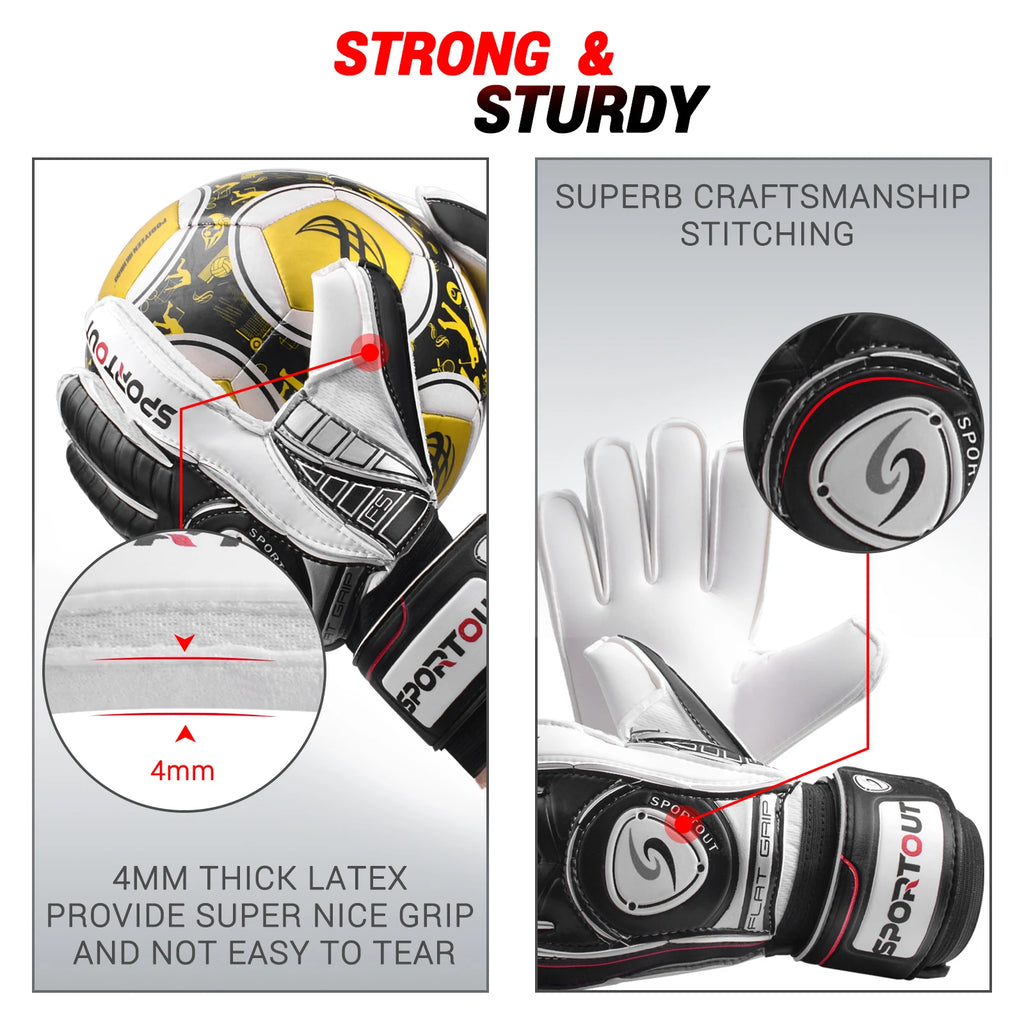 Sportout Goalie Gloves, Goalkeeper for Kids