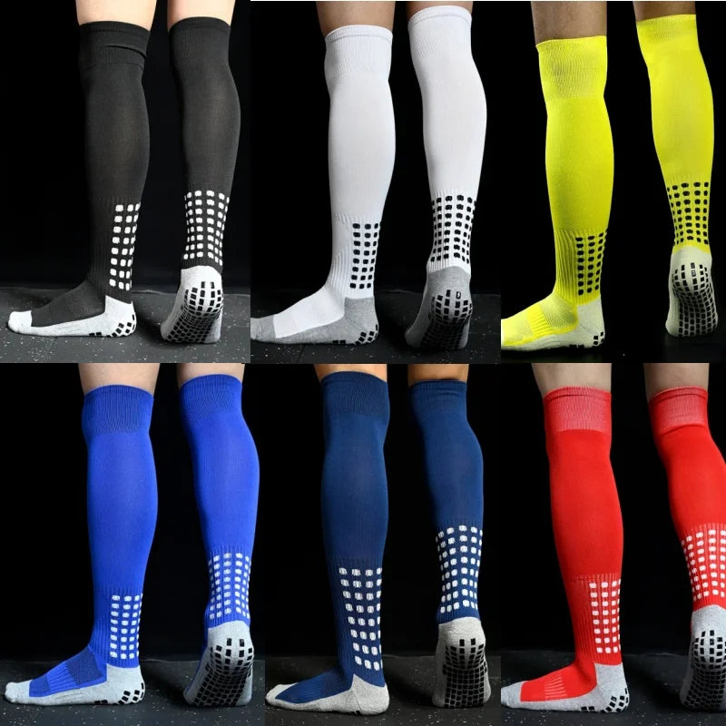 New Long Football Socks Silicone Suction Cup Grip
