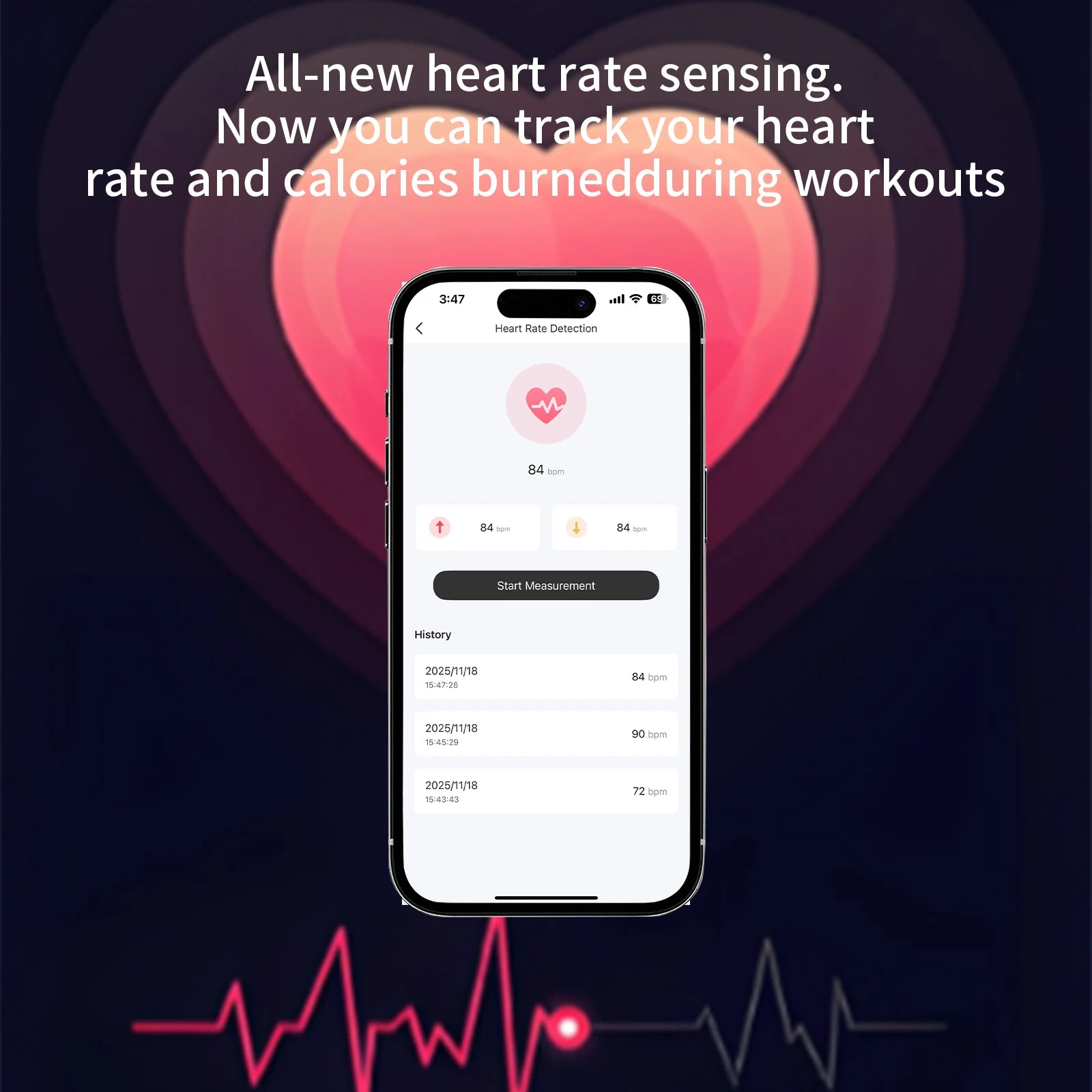 Noise Cancelling Earphones Heart Monitor Perfect for Sports