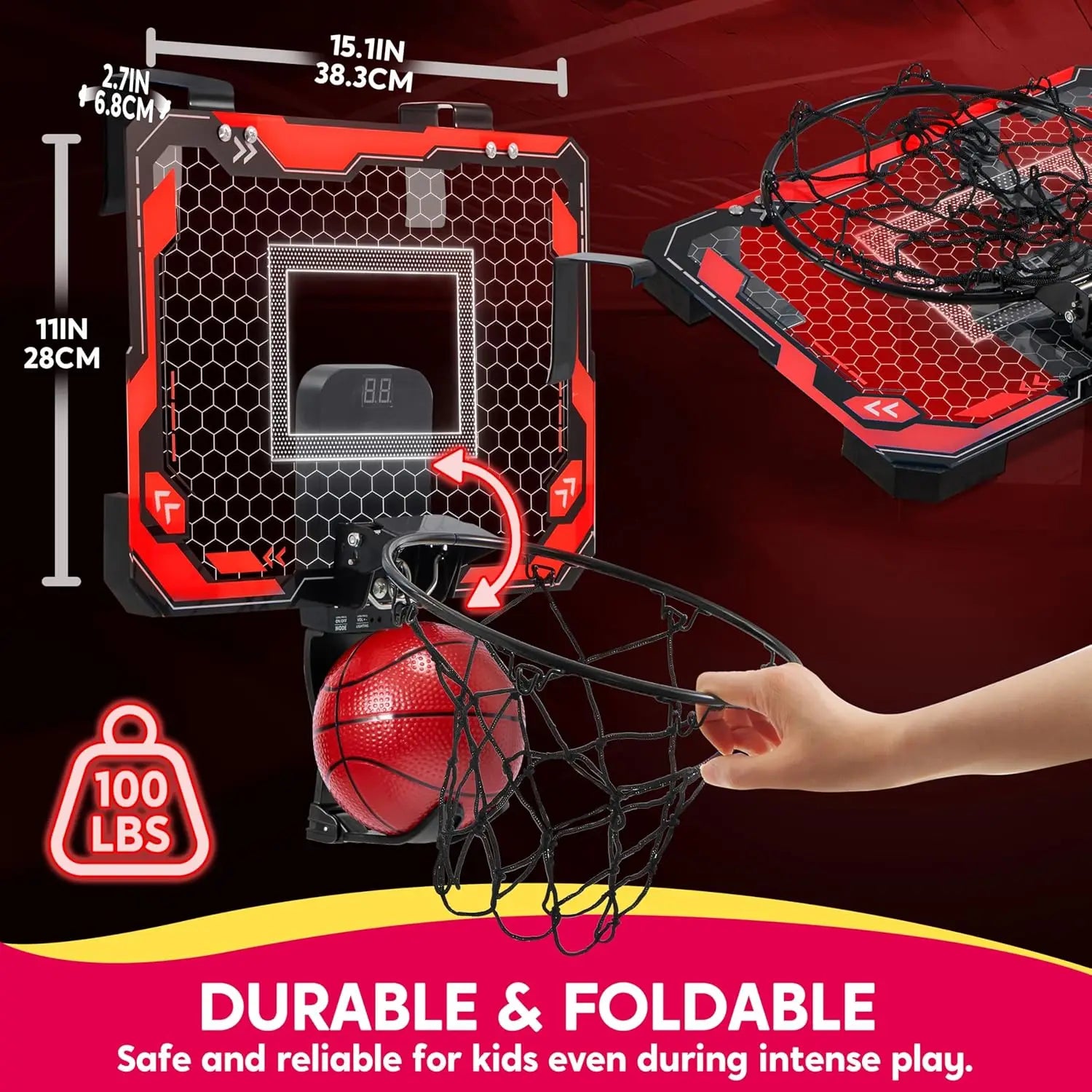 Mini Indoor Basketball Hoop Over Door