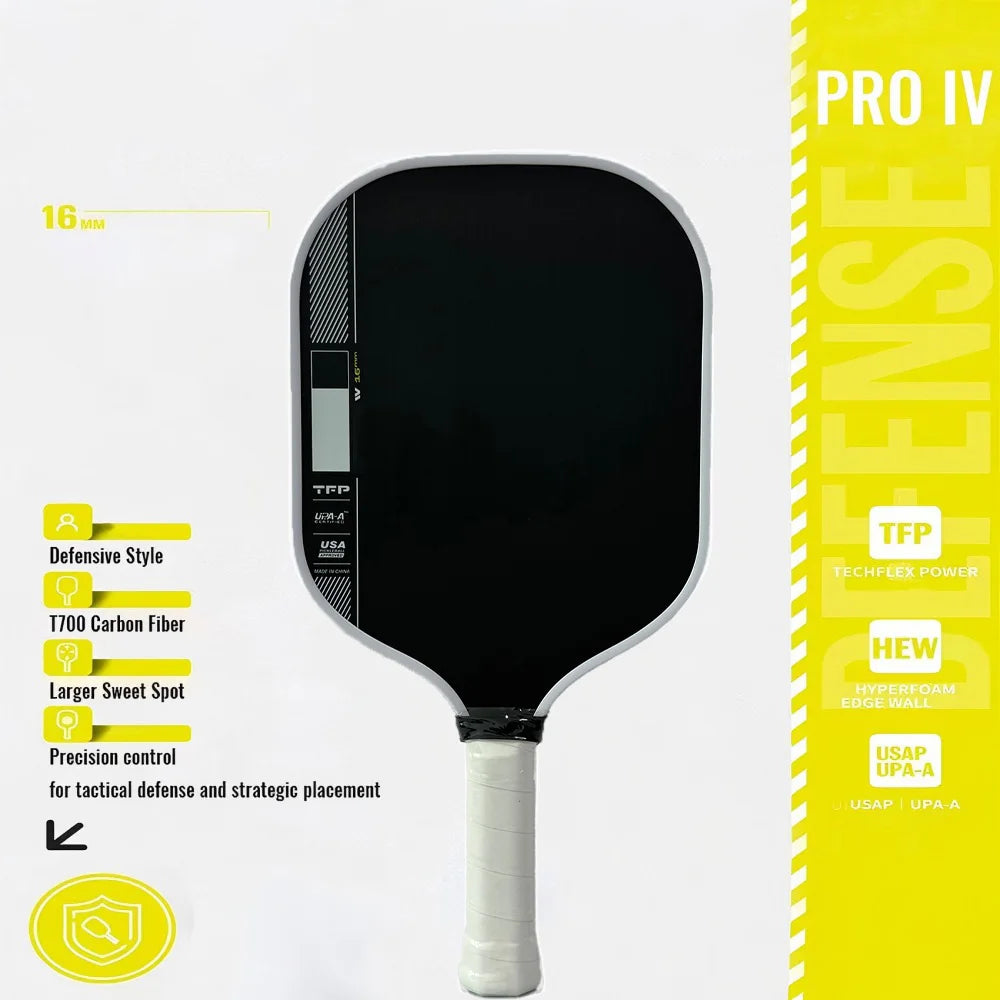 S-Pro IV Pickleball Paddle Foam Core Carbon Fiber