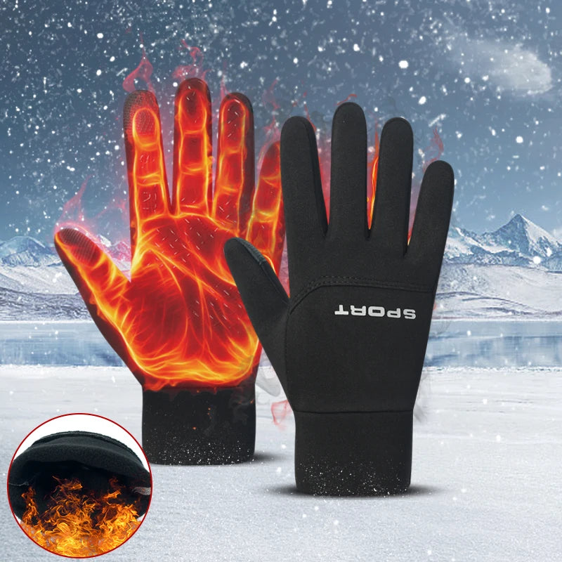 Football Gloves Waterproof Thermal Grip