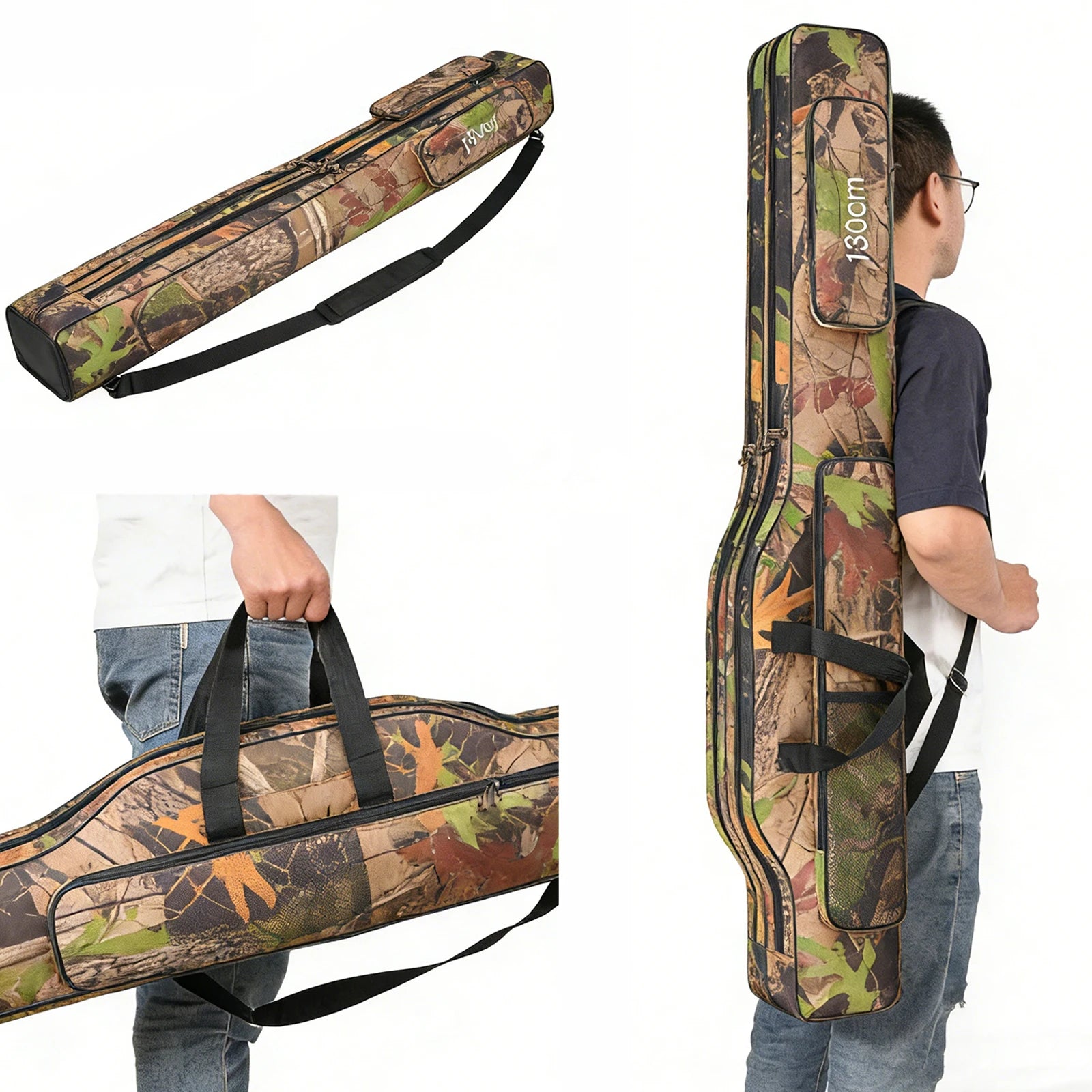 Waterproof Fishing Pole Storage Bag Large Capacity