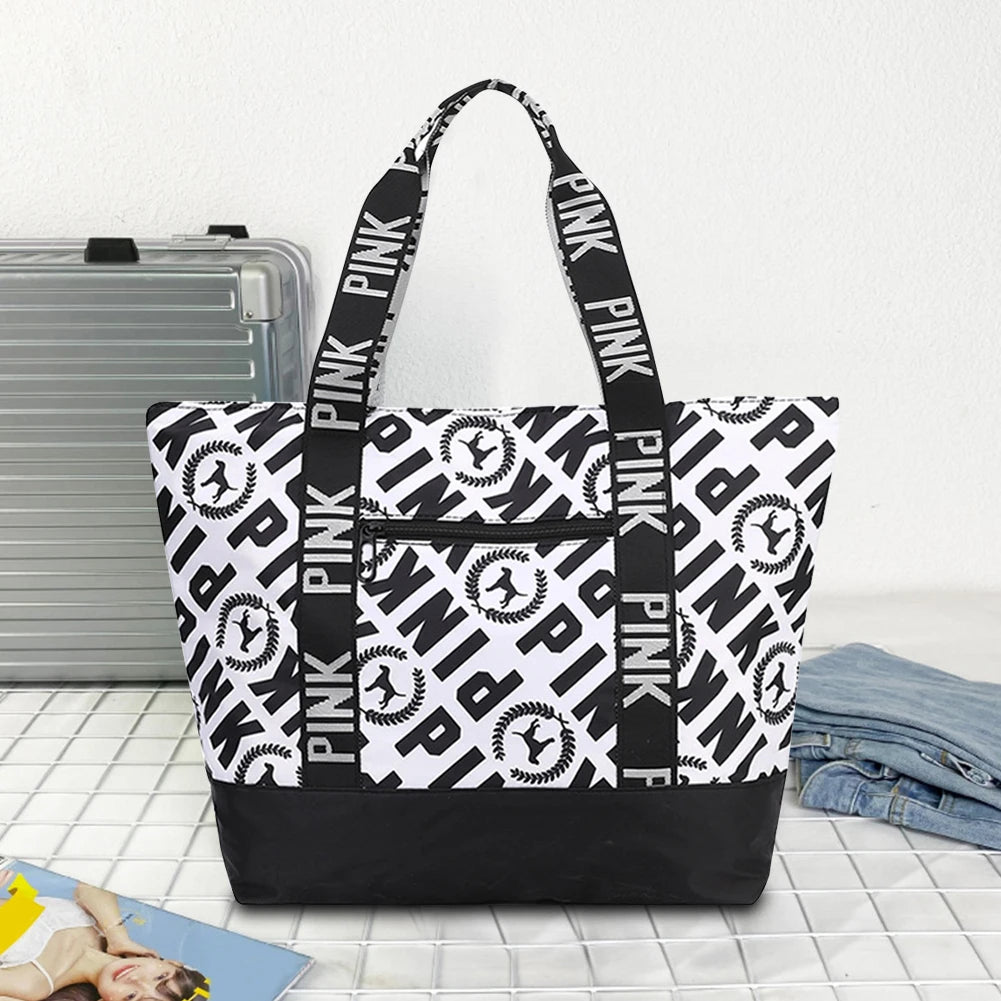 Durable Nylon Weekender Bag for Weekend Travel Fits Bluetooth Earphones Phone Case and Fitness Tracker with Easy Carry Handle