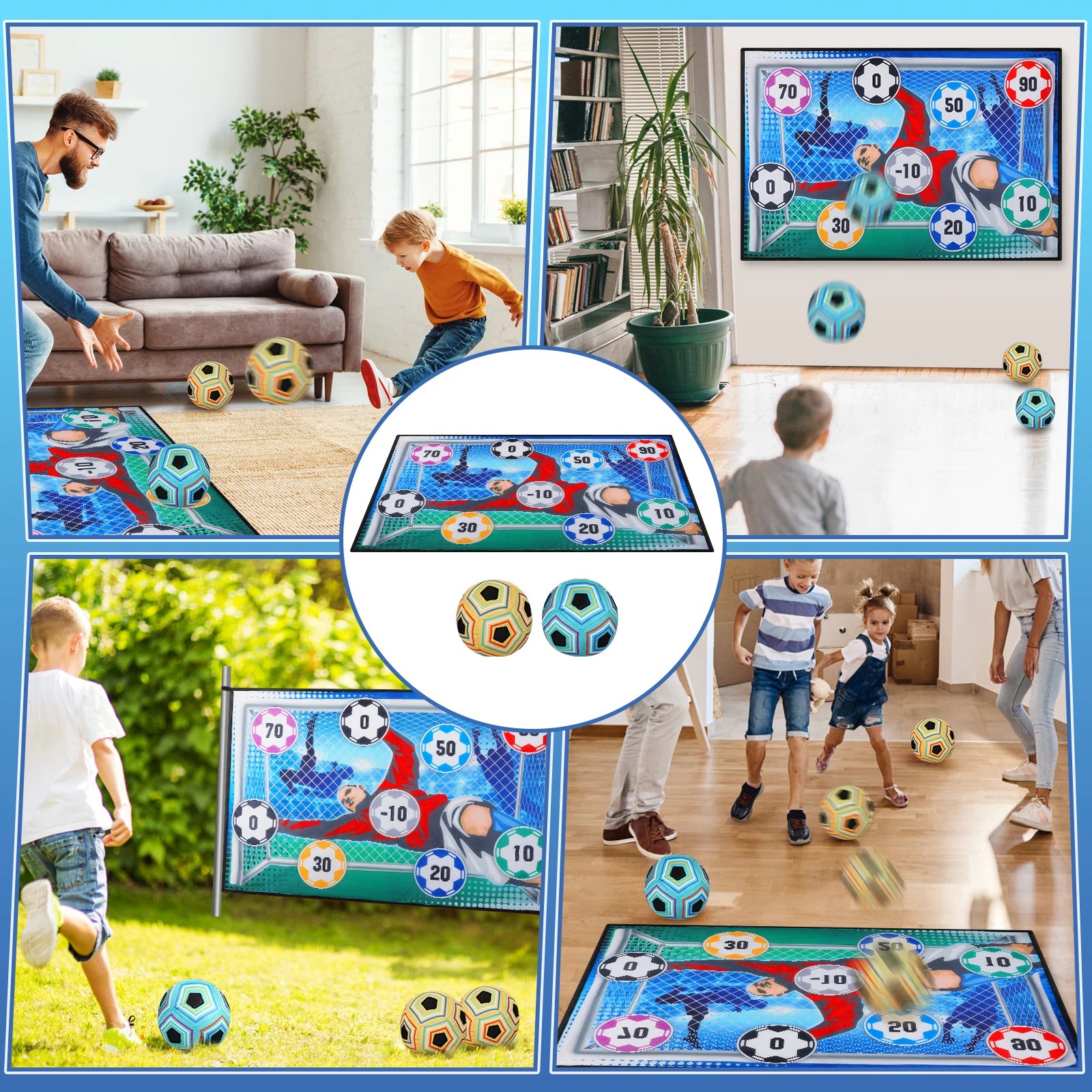 Football Soccer Sticky Training Goal Indoor Outdoor