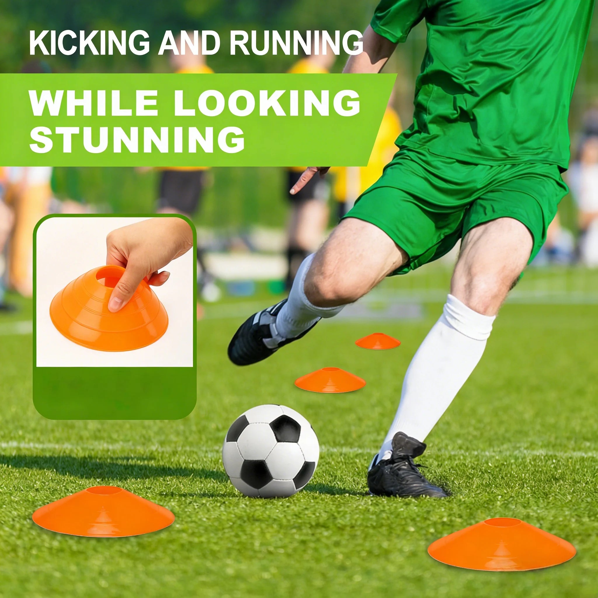 10pcs football training cone Disc