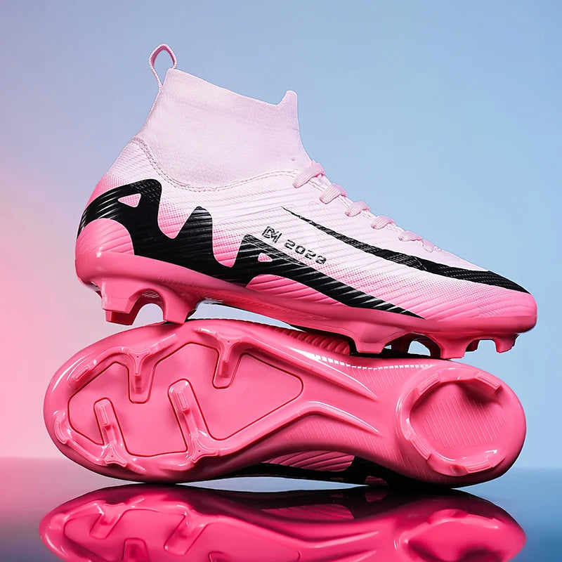 Fashion Pink Soccer Shoes