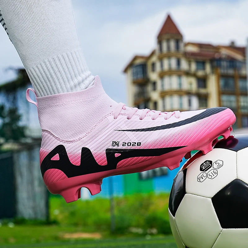 Fashion Pink Soccer Shoes