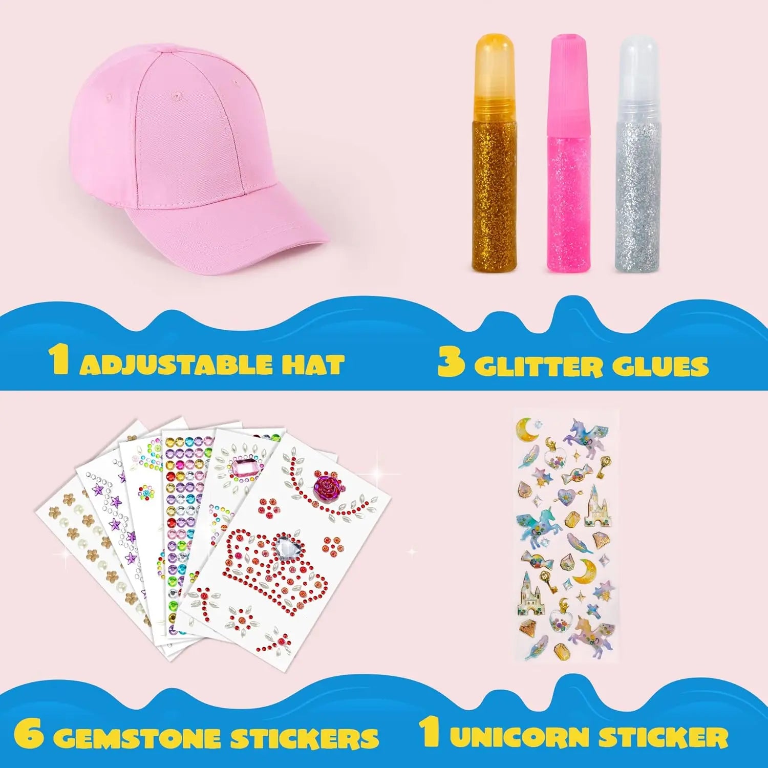 Decorate Baseball Cap Gems Stickers Art Crafts