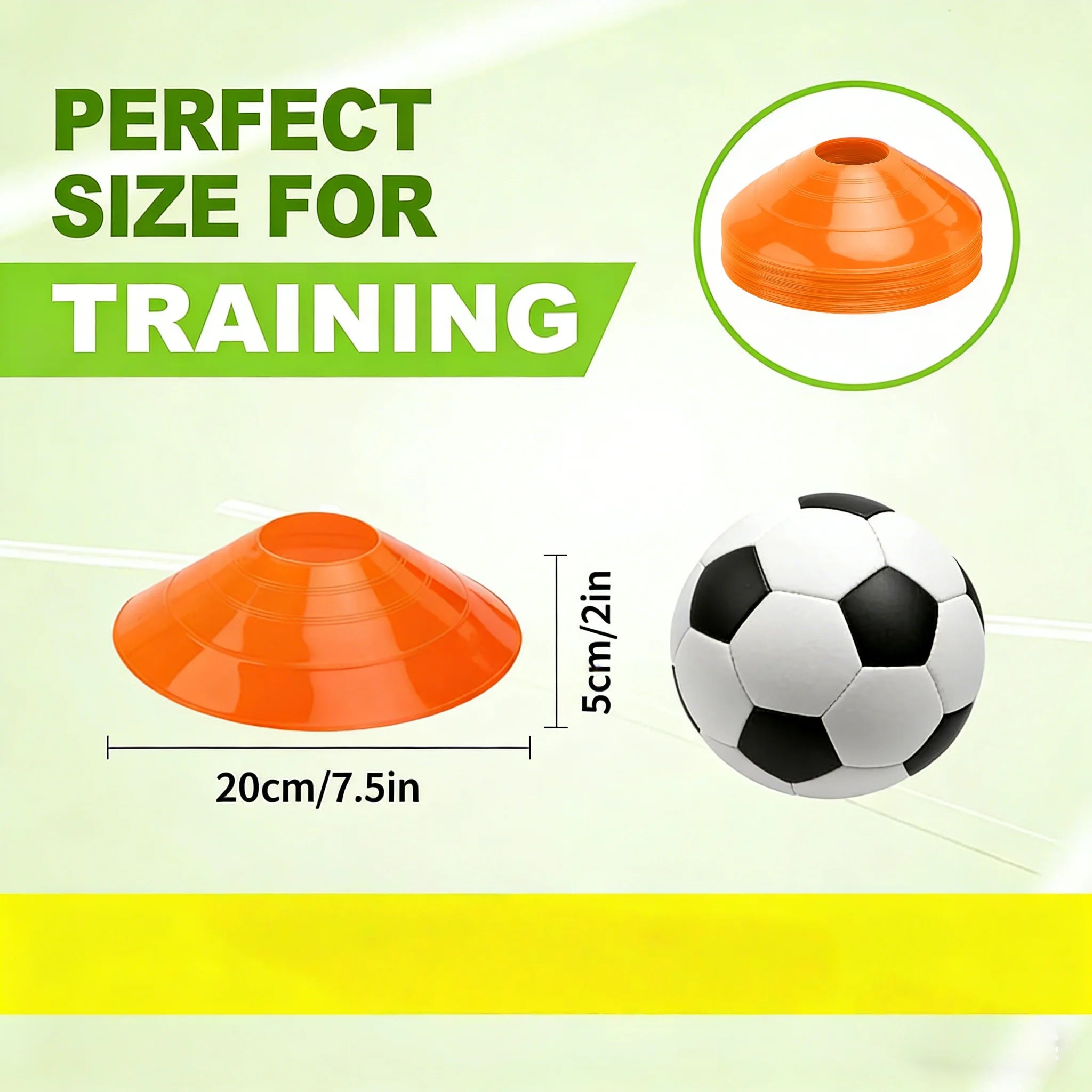 10pcs football training cone Disc