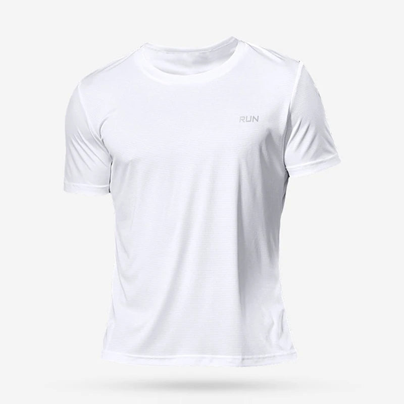 Summer Men's Quick Dry Running Bodybuilding Shirts Oversized