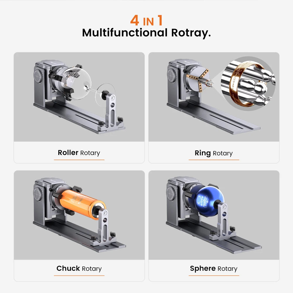 Laser Engraver Accessories 3-in-1 Kit for Cylindrical Objects
