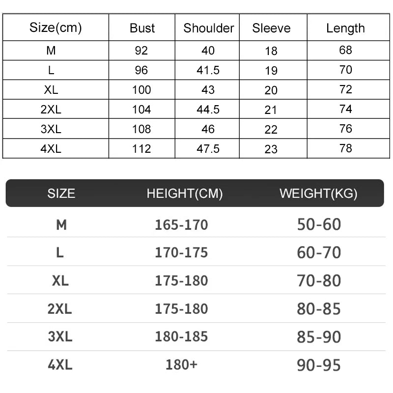 Summer Men's Quick Dry Running Bodybuilding Shirts Oversized
