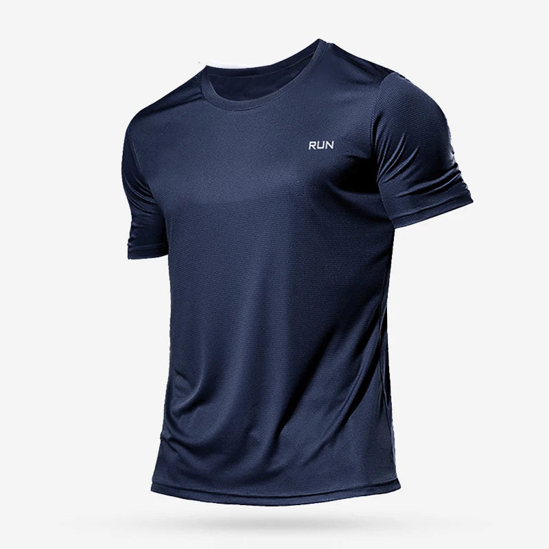 Summer Men's Quick Dry Running Bodybuilding Shirts Oversized