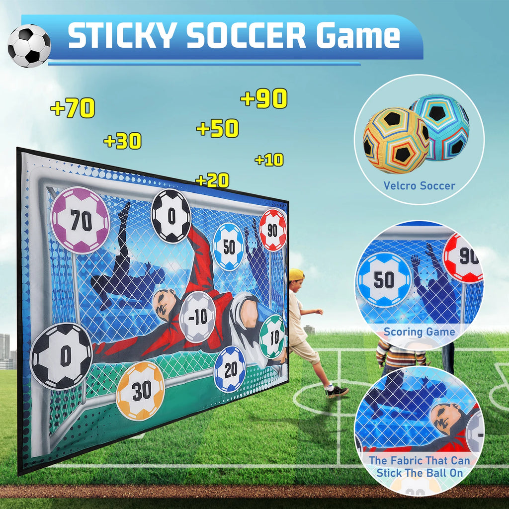 Football Soccer Sticky Training Goal Indoor Outdoor