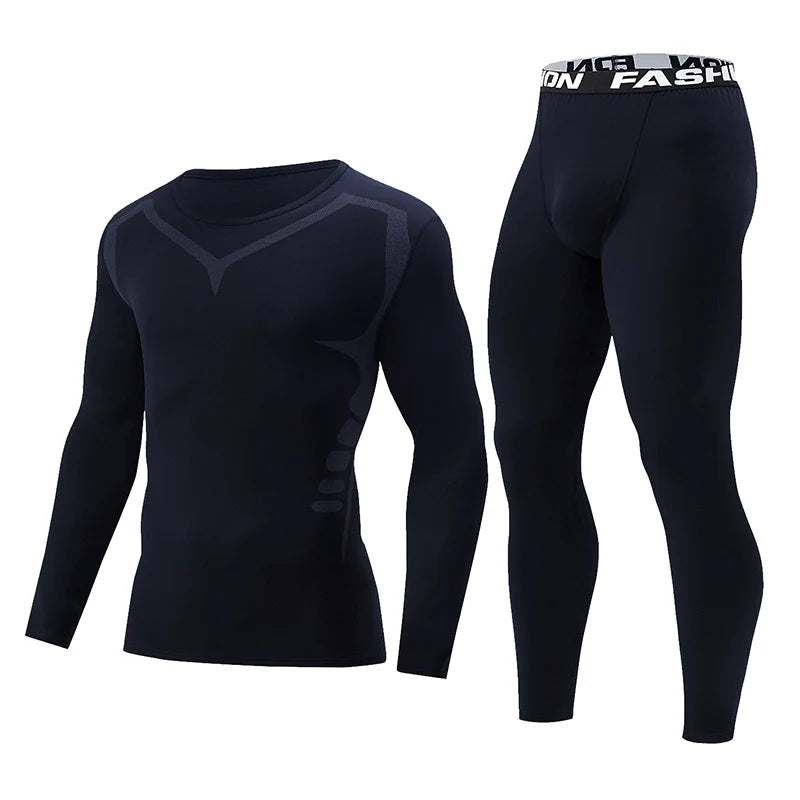 2-pcs Men's Fashionable Warm Sports Suit Plus Size