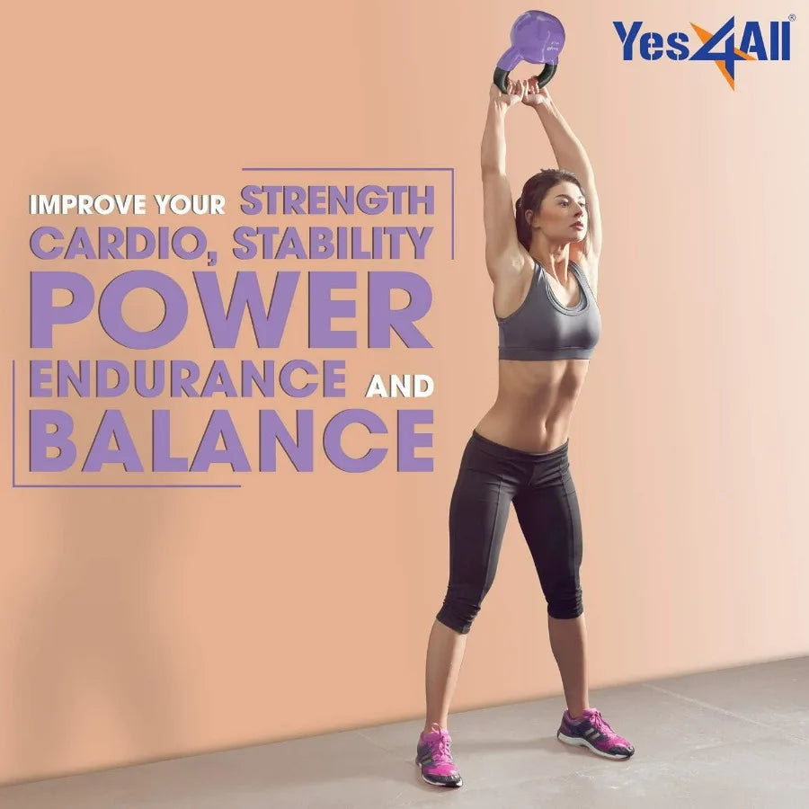 Vinyl Coated Kettlebell Iron Sets Full Body Workout