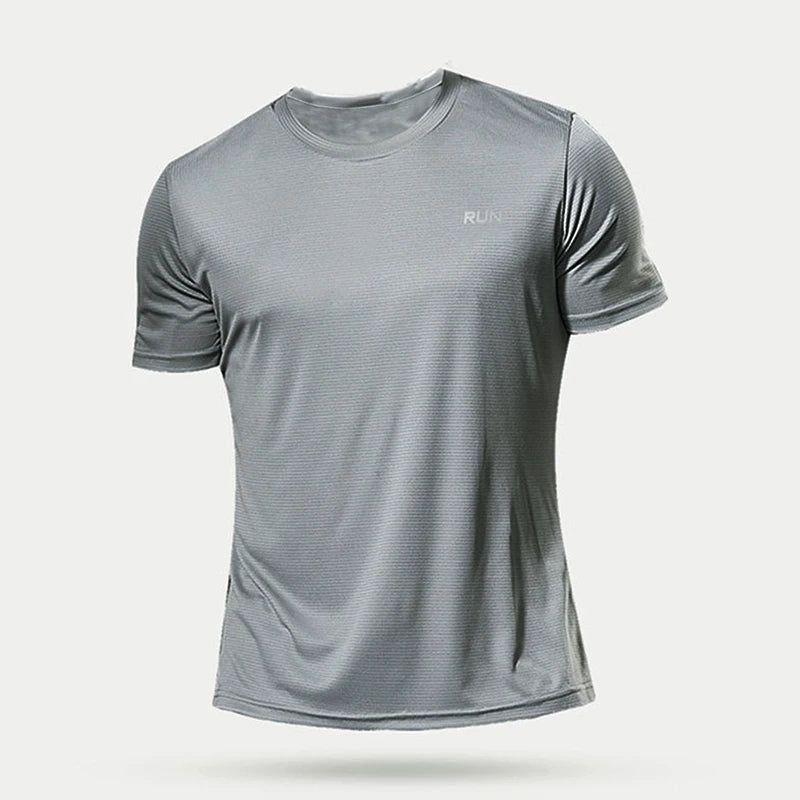 Summer Men's Quick Dry Running Bodybuilding Shirts Oversized