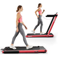 2 in 1 Folding Treadmill 2.25HP with Remote Control APP Control