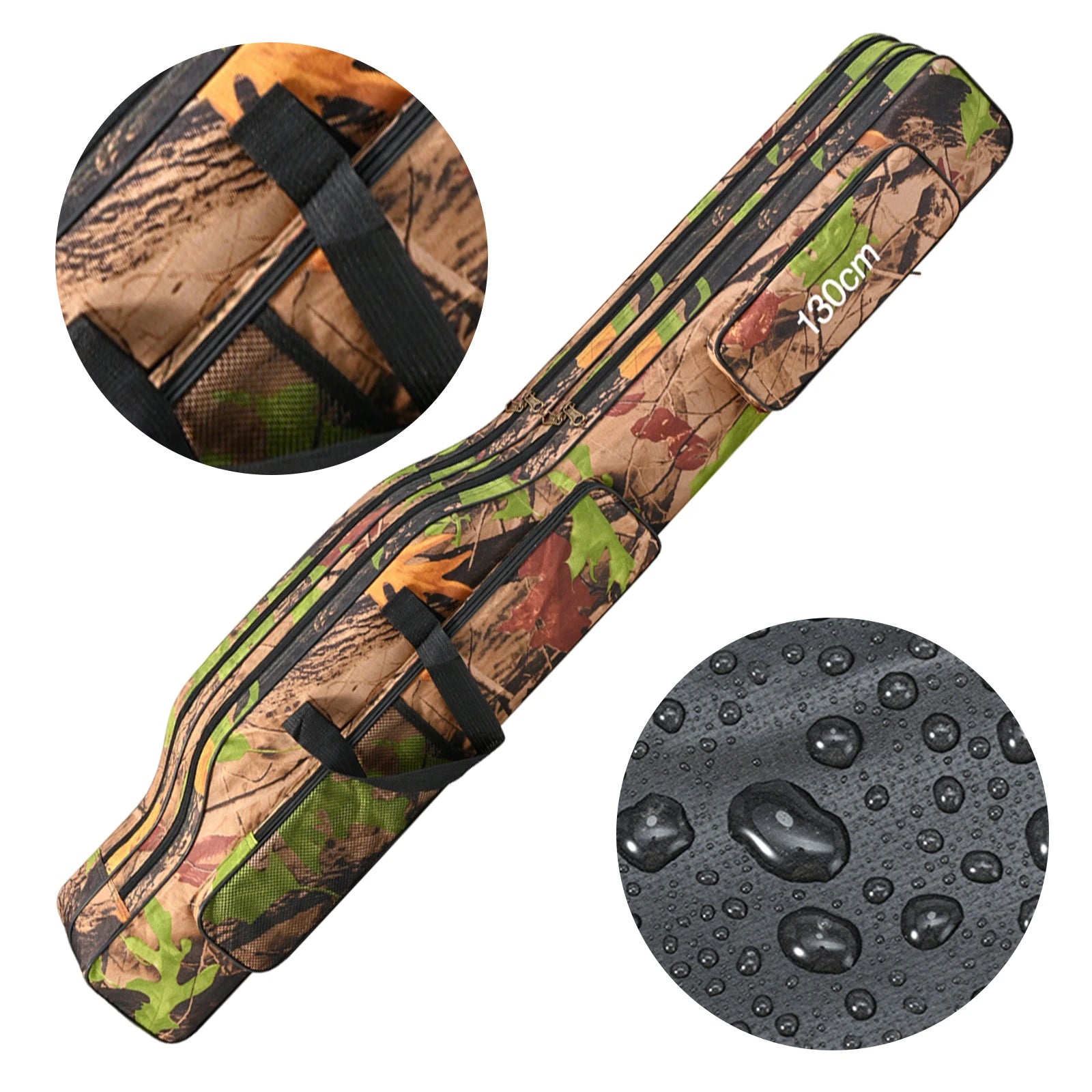 Waterproof Fishing Pole Storage Bag Large Capacity