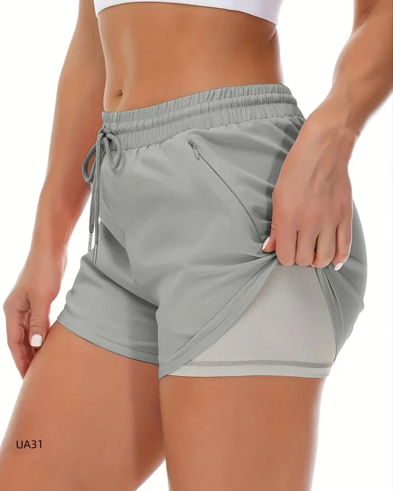 New Women's Fashion Double Layer Beach Shorts