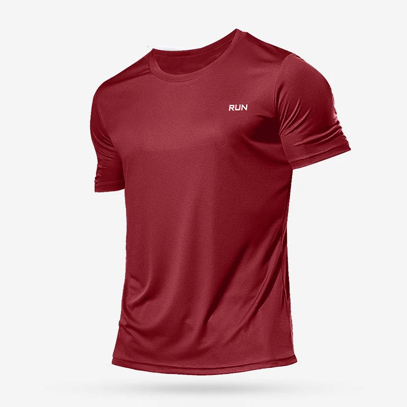 Summer Men's Quick Dry Running Bodybuilding Shirts Oversized