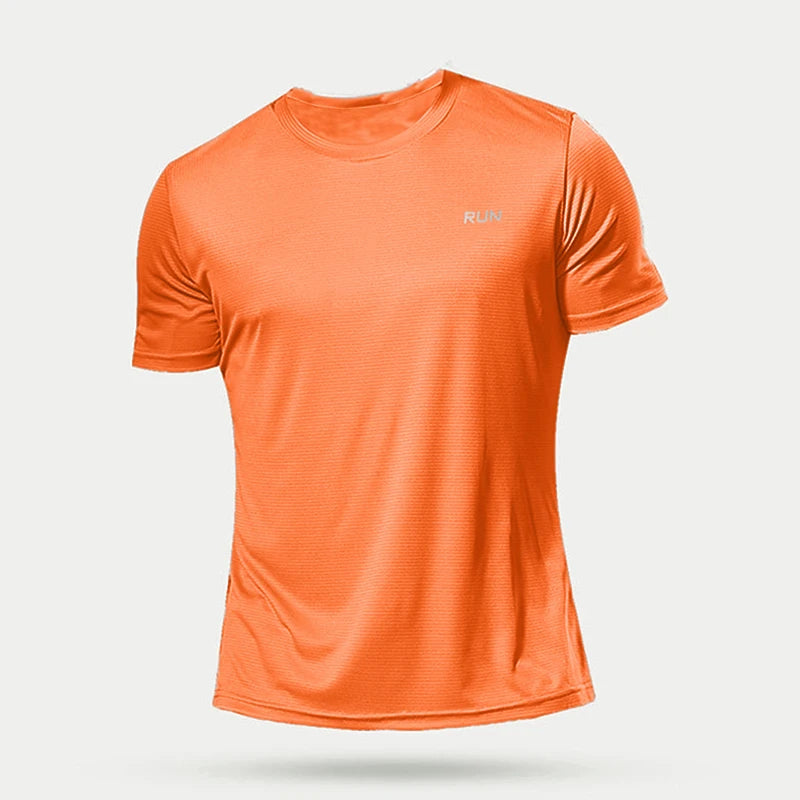Summer Men's Quick Dry Running Bodybuilding Shirts Oversized