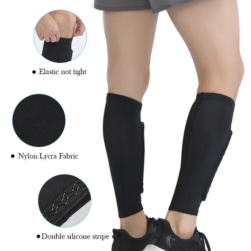 (XS-2XL)1 Pair Kids Teen Soccer Shin Pads Anti-collision