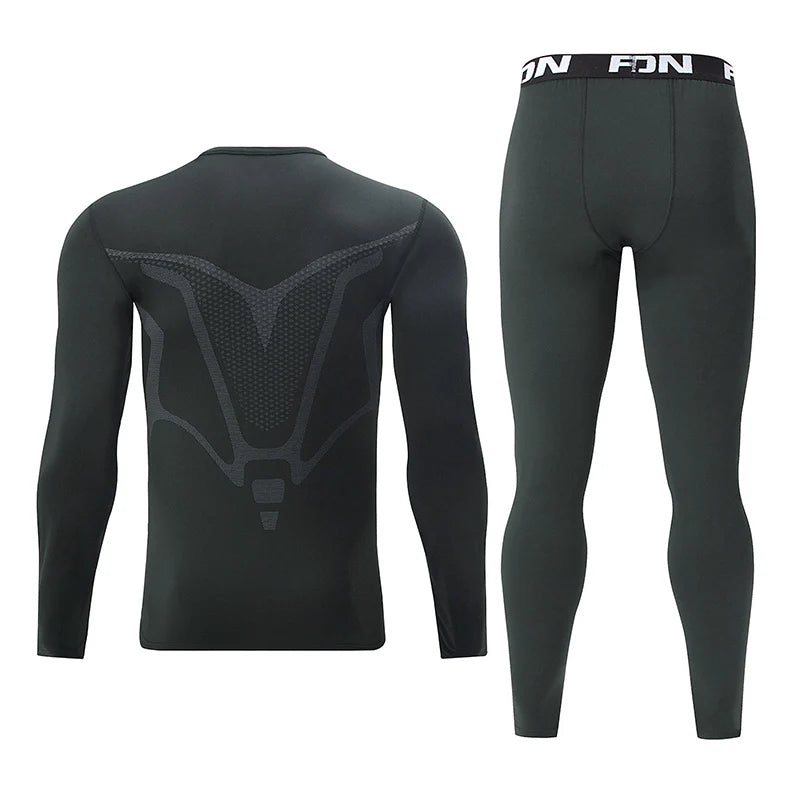2-pcs Men's Fashionable Warm Sports Suit Plus Size