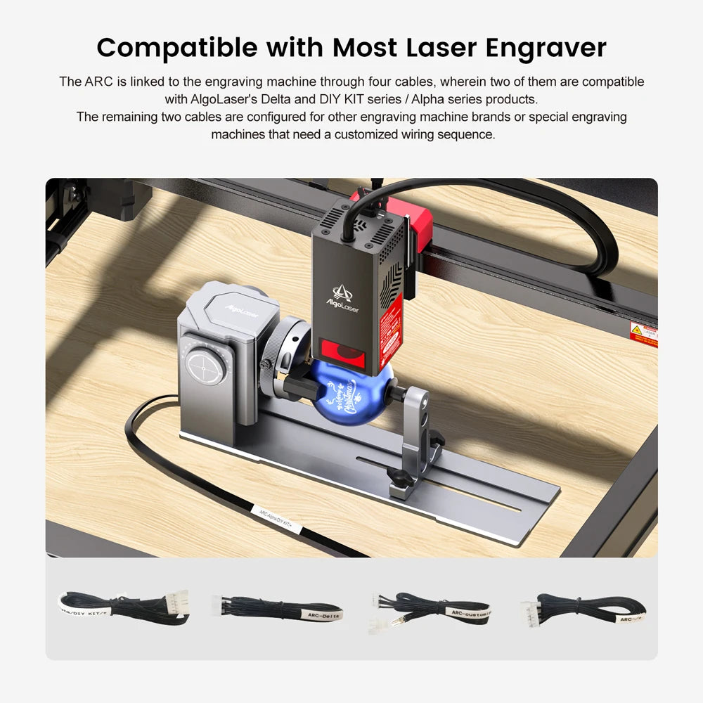 Laser Engraver Accessories 3-in-1 Kit for Cylindrical Objects