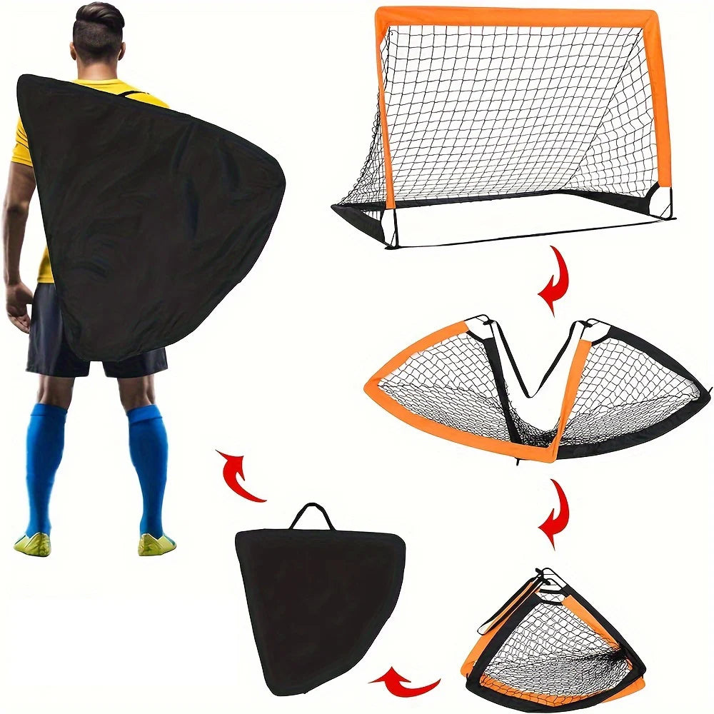 1/2pcs Kids Soccer Goals for Backyard