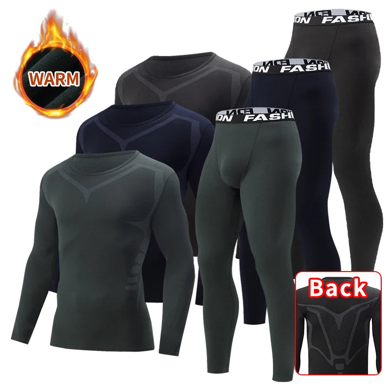 2-pcs Men's Fashionable Warm Sports Suit Plus Size