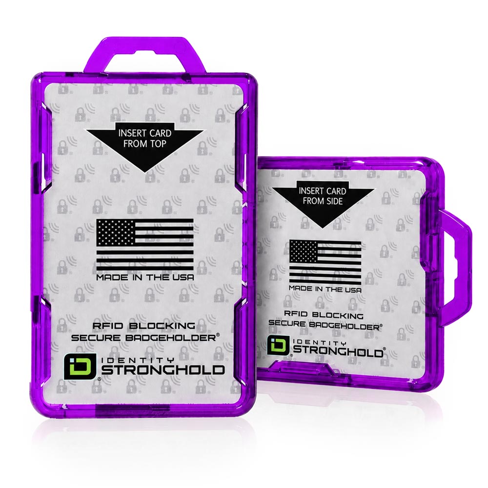 Secure Badge Holder DuoLite ® Vertical 2 ID Card Holder